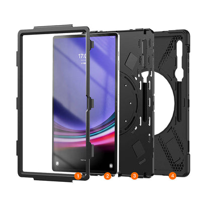 Galaxy Tab S10 Ultra Zore Defender Tablet Silikon Siyah