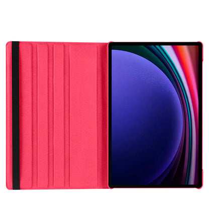 Galaxy Tab S10 Ultra Zore Dönebilen Standlı Kılıf Kırmızı