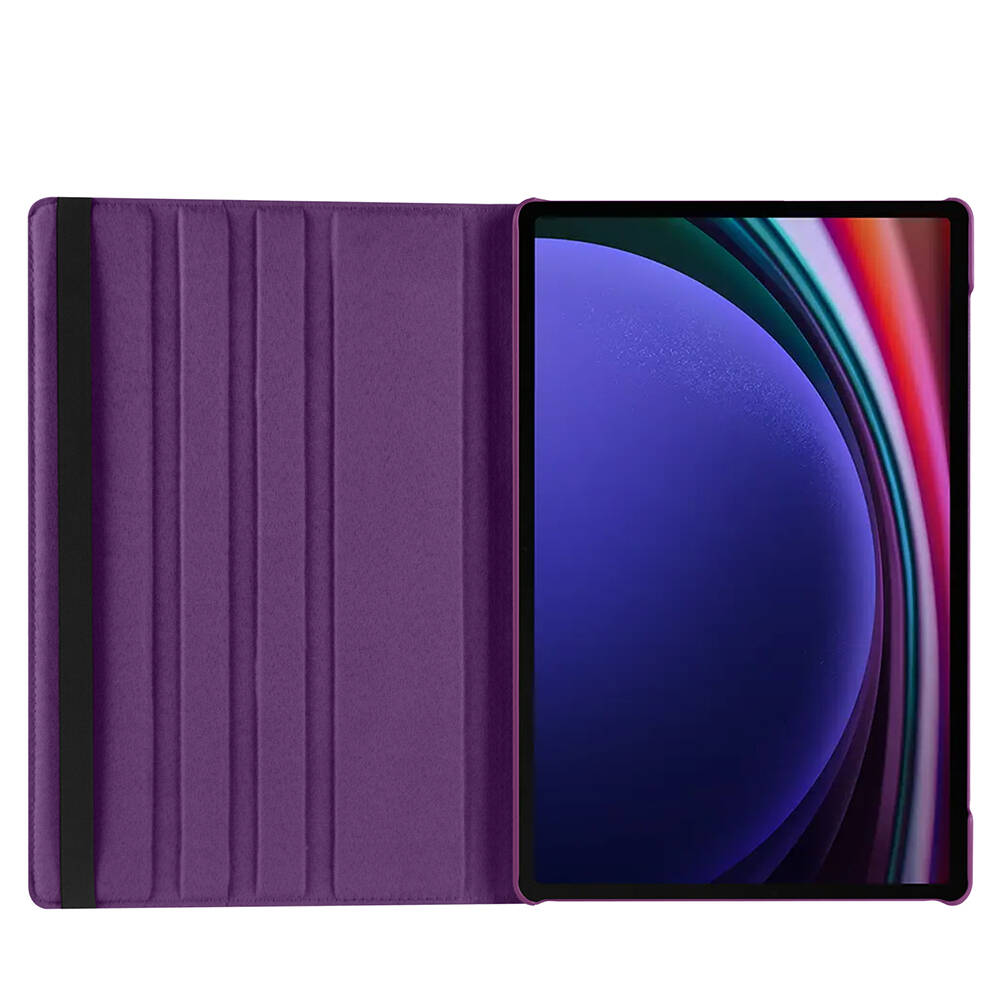 Galaxy Tab S10 Ultra Zore Dönebilen Standlı Kılıf Kırmızı