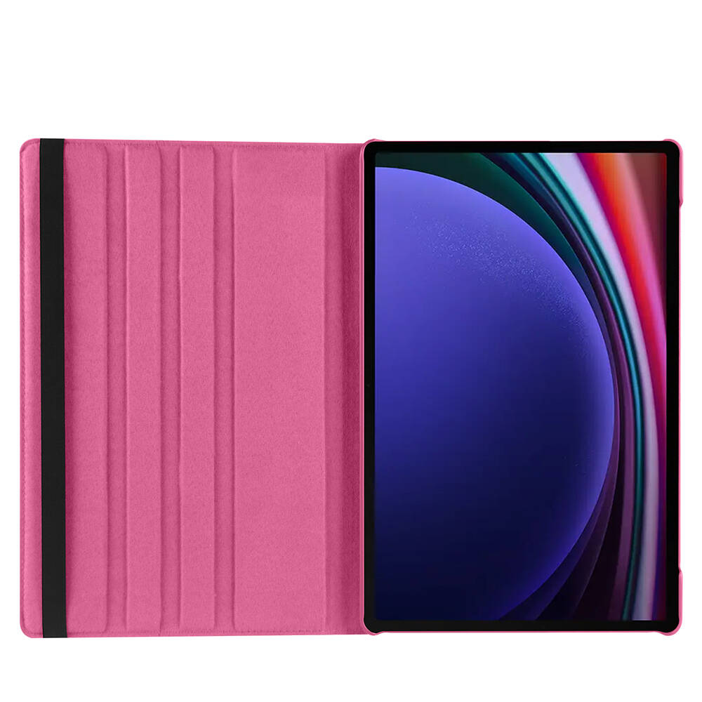 Galaxy Tab S10 Ultra Zore Dönebilen Standlı Kılıf Kırmızı