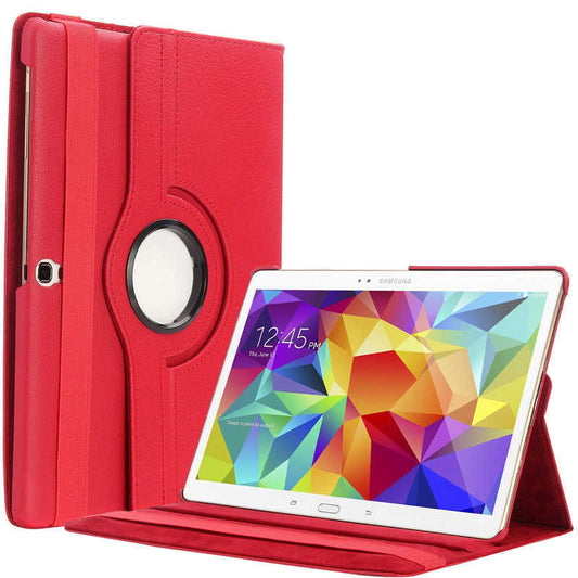 Galaxy Tab S3 9.7 T820 Zore Dönebilen Standlı Kılıf Kırmızı