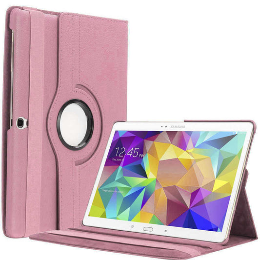 Galaxy Tab S3 9.7 T820 Zore Dönebilen Standlı Kılıf Pembe Açık