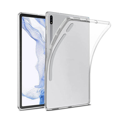 Galaxy Tab S8 Kılıf Zore Tablet Süper Silikon Kapak Renksiz
