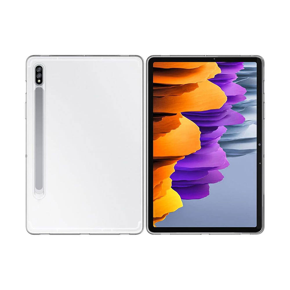 Galaxy Tab S8 Kılıf Zore Tablet Süper Silikon Kapak Renksiz