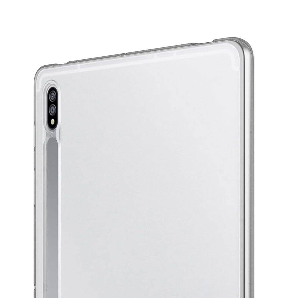 Galaxy Tab S8 Kılıf Zore Tablet Süper Silikon Kapak Renksiz