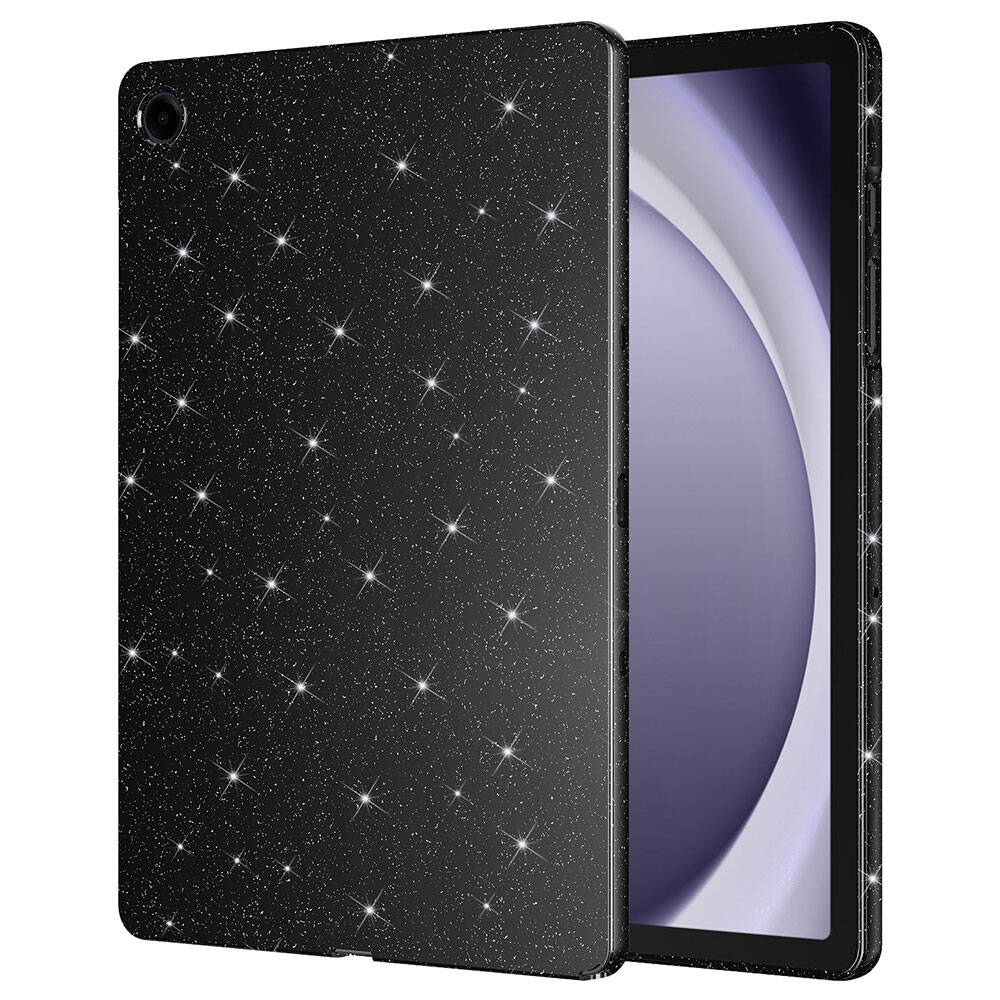 Galaxy Tab S8 Simli Parlak Görünümlü Zore Tablet Koton Kılıf Siyah
