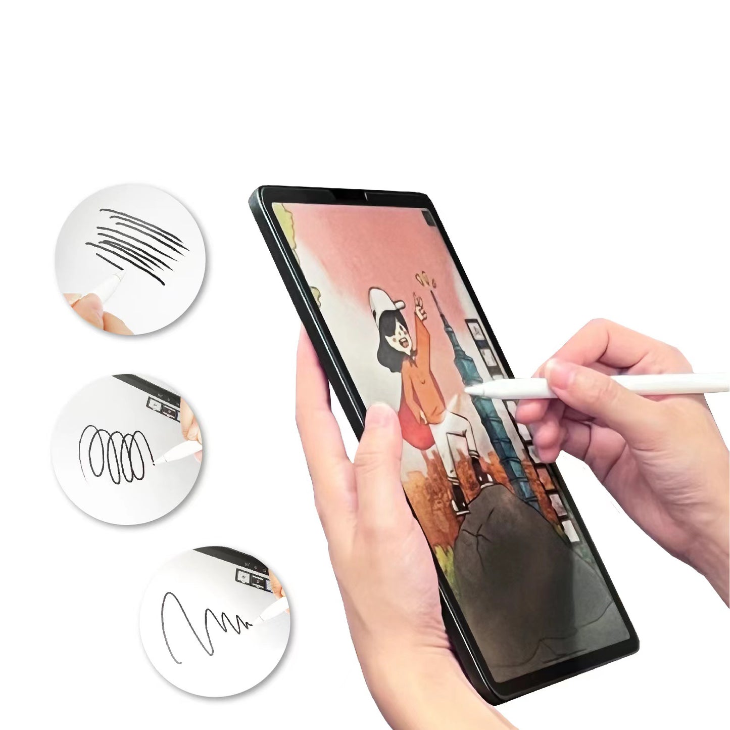 Galaxy Tab S8 Ultra SM-X900 Kağıt Hisli Mat Davin Paper Like Tablet Ekran Koruyucu Renksiz