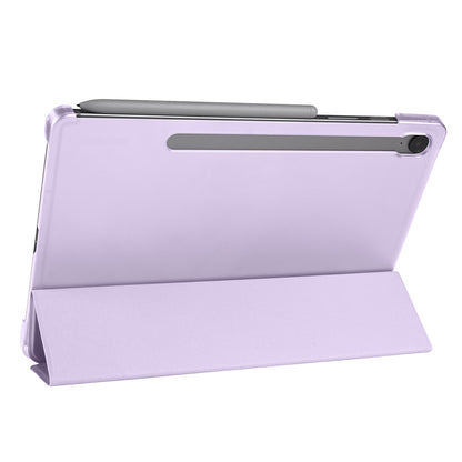 Galaxy Tab S9 FE Zore Smart Cover Kalem Bölmeli Standlı 1-1 Kılıf Petrol Mavi