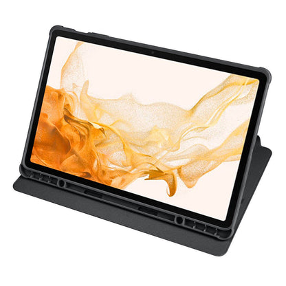 Galaxy Tab S9 Plus Kılıf Zore Termik Kalem Bölmeli Dönebilen Standlı Kılıf Koyu Yeşil