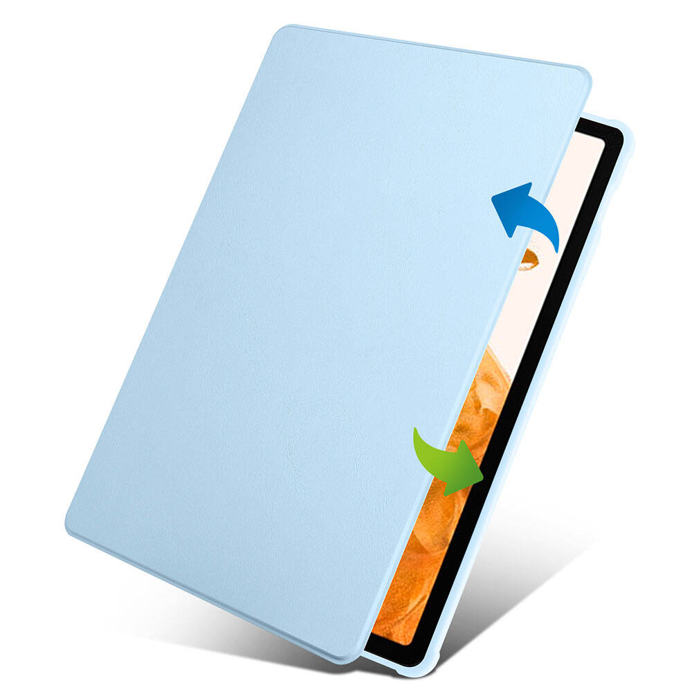 Galaxy Tab S9 Plus Kılıf Zore Termik Kalem Bölmeli Dönebilen Standlı Kılıf Koyu Yeşil