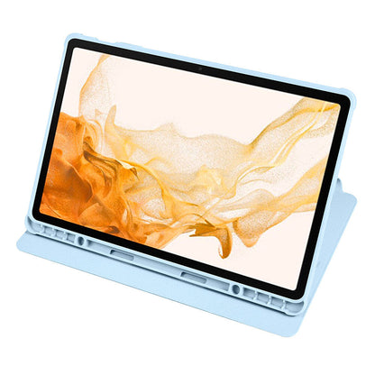 Galaxy Tab S9 Plus Kılıf Zore Termik Kalem Bölmeli Dönebilen Standlı Kılıf Koyu Yeşil