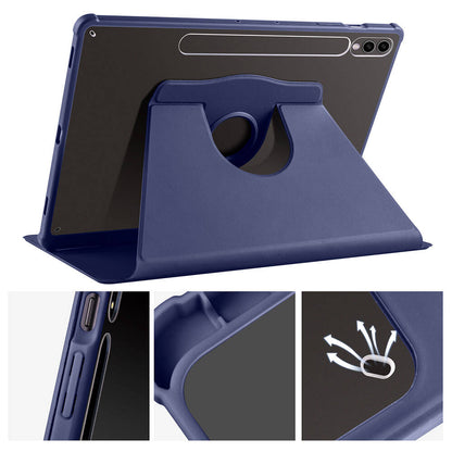 Galaxy Tab S9 Plus Kılıf Zore Termik Kalem Bölmeli Dönebilen Standlı Kılıf Koyu Yeşil