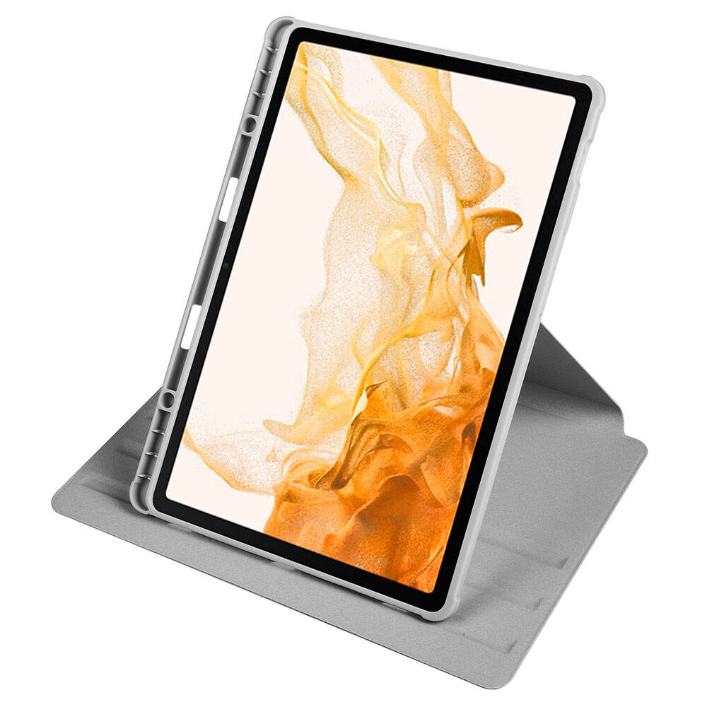 Galaxy Tab S9 Plus Kılıf Zore Termik Kalem Bölmeli Dönebilen Standlı Kılıf Koyu Yeşil