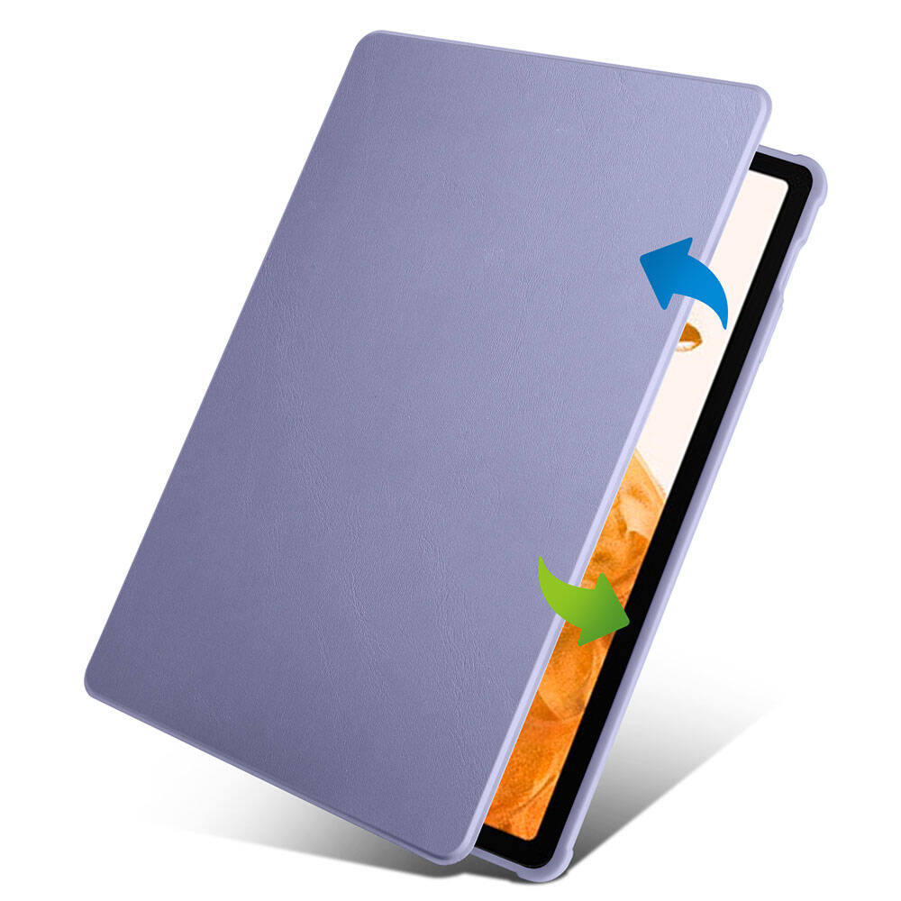 Galaxy Tab S9 Plus Kılıf Zore Termik Kalem Bölmeli Dönebilen Standlı Kılıf Koyu Yeşil