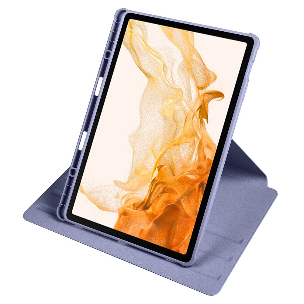 Galaxy Tab S9 Plus Kılıf Zore Termik Kalem Bölmeli Dönebilen Standlı Kılıf Koyu Yeşil