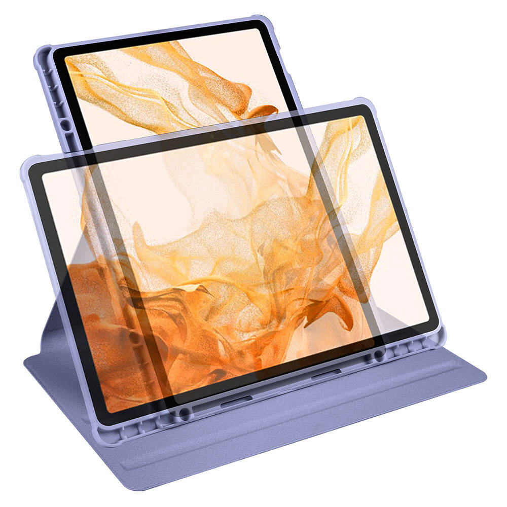 Galaxy Tab S9 Plus Kılıf Zore Termik Kalem Bölmeli Dönebilen Standlı Kılıf Koyu Yeşil