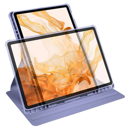 Galaxy Tab S9 Plus Kılıf Zore Termik Kalem Bölmeli Dönebilen Standlı Kılıf Koyu Yeşil