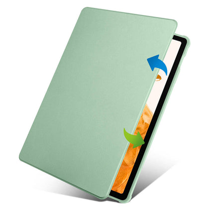 Galaxy Tab S9 Plus Kılıf Zore Termik Kalem Bölmeli Dönebilen Standlı Kılıf Koyu Yeşil
