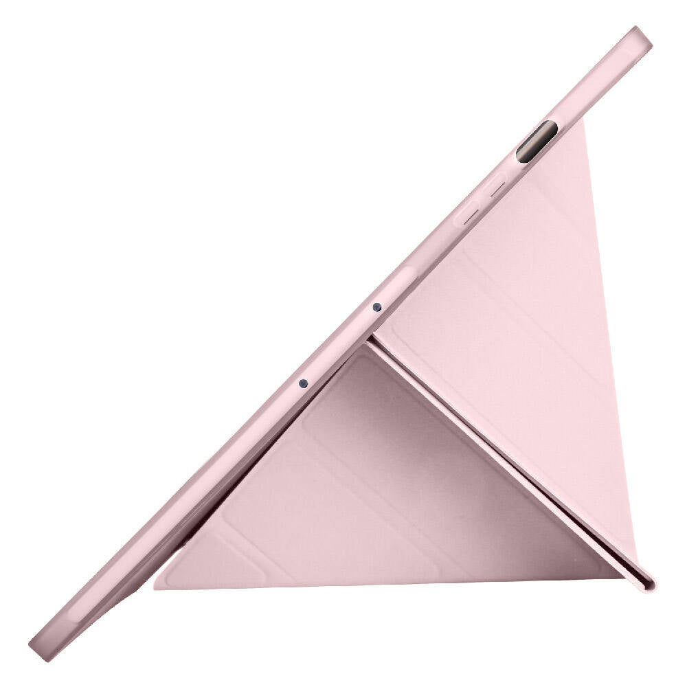 Galaxy Tab S9 Plus Kılıf Zore Tri Folding Kalem Bölmeli Standlı Kılıf Açık Yeşil