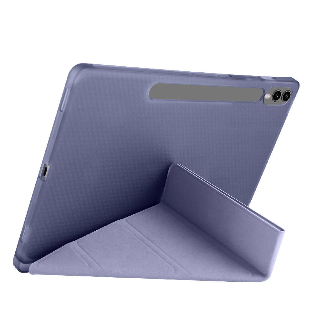 Galaxy Tab S9 Plus Kılıf Zore Tri Folding Kalem Bölmeli Standlı Kılıf Yeşil