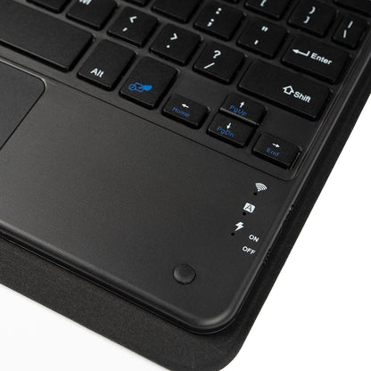Galaxy Tab S9 Plus Zore Border Keyboard Bluetooh Bağlantılı Standlı Klavyeli Tablet Kılıfı Siyah