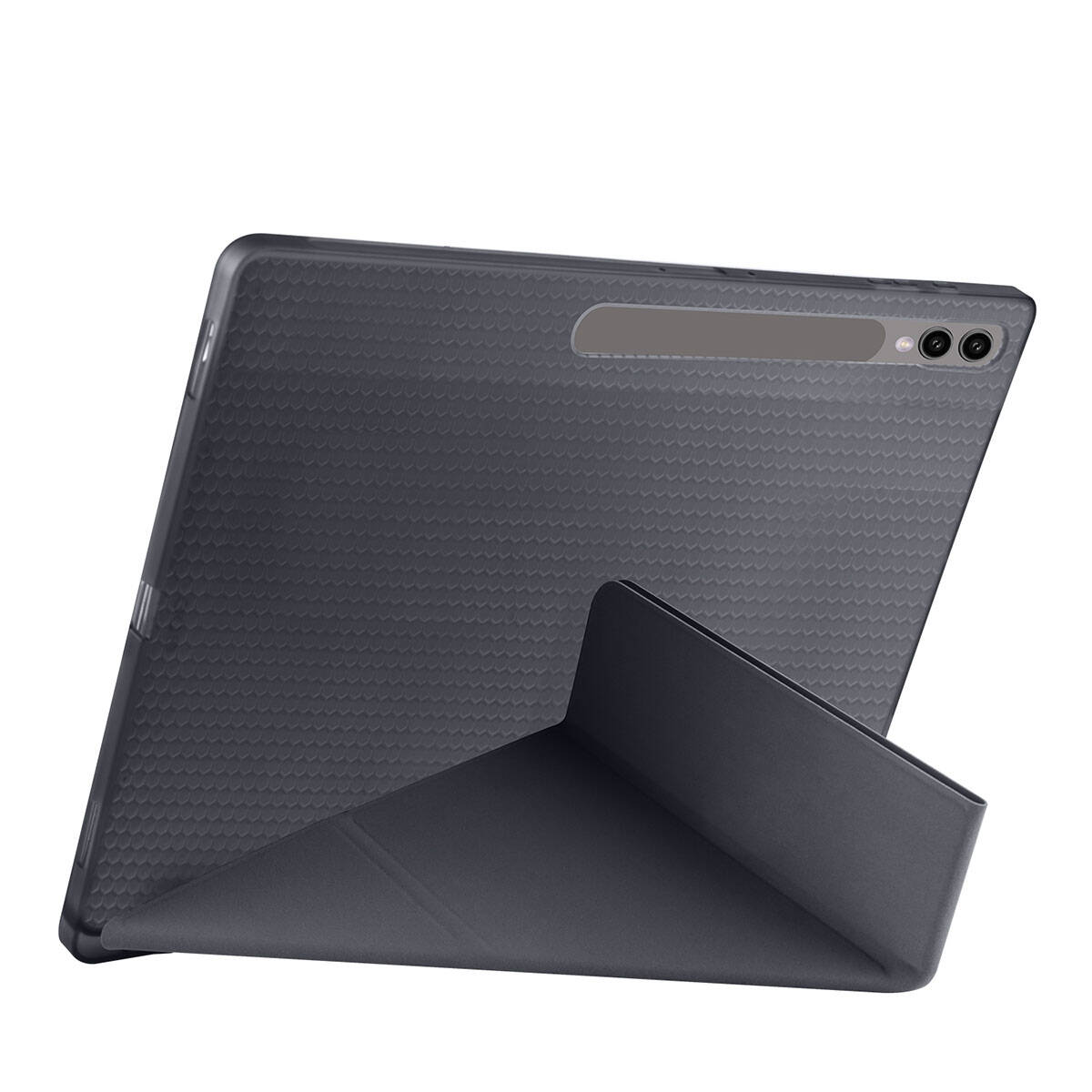 Galaxy Tab S9 Ultra Kılıf Zore Tri Folding Kalem Bölmeli Standlı Kılıf Koyu Yeşil