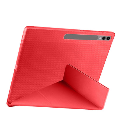 Galaxy Tab S9 Ultra Kılıf Zore Tri Folding Kalem Bölmeli Standlı Kılıf Mavi