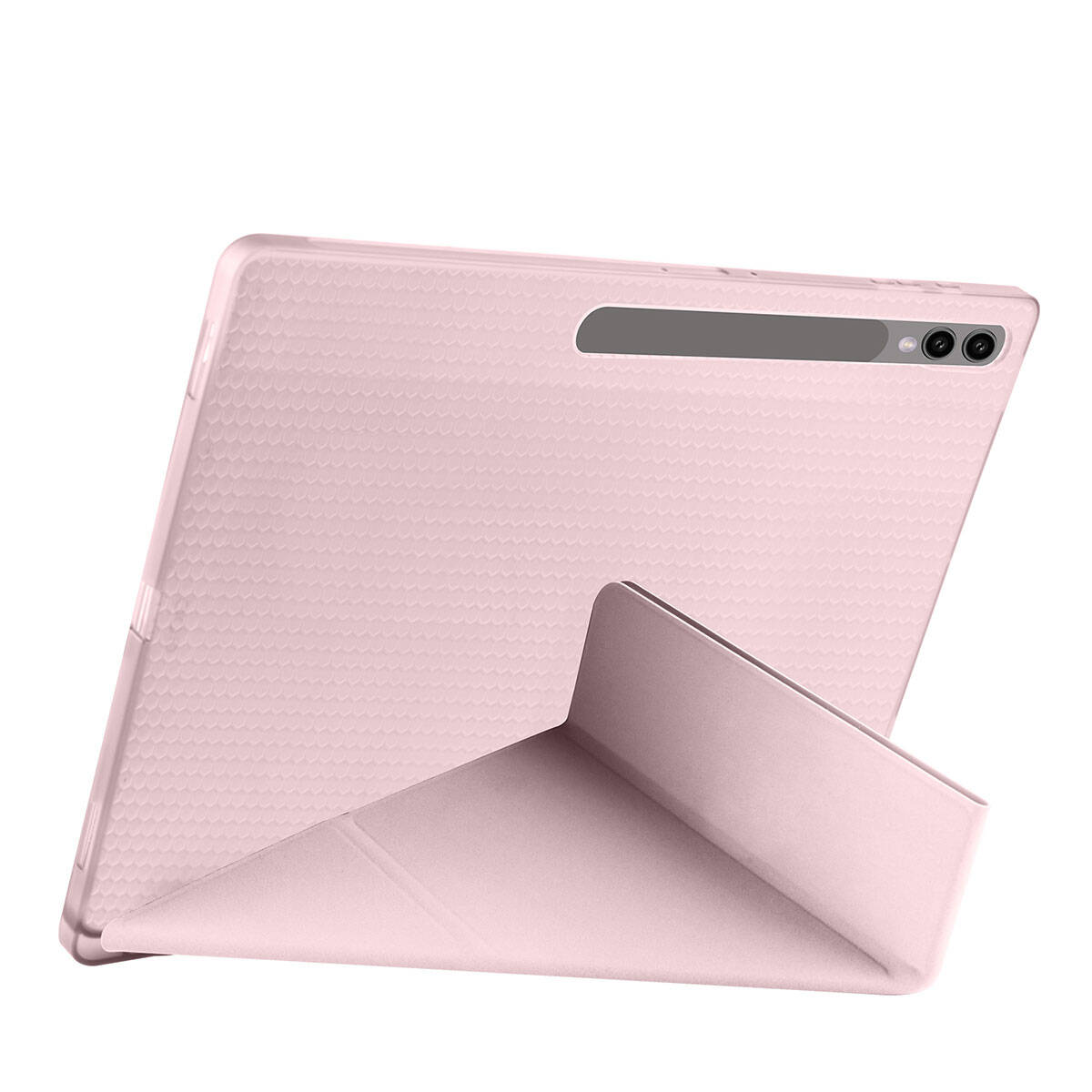 Galaxy Tab S9 Ultra Kılıf Zore Tri Folding Kalem Bölmeli Standlı Kılıf Mavi