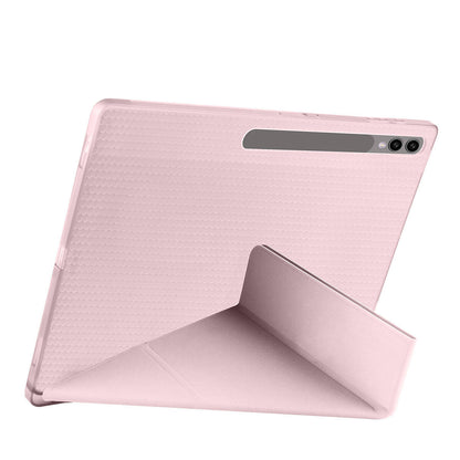 Galaxy Tab S9 Ultra Kılıf Zore Tri Folding Kalem Bölmeli Standlı Kılıf Mavi