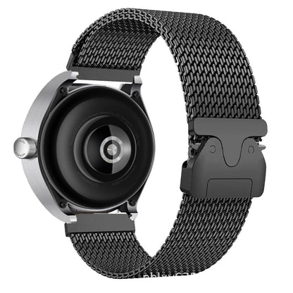 Galaxy Watch 3 45mm Zore KRD-100 22mm Titanyum Hasır Kordon Siyah-Titanyum