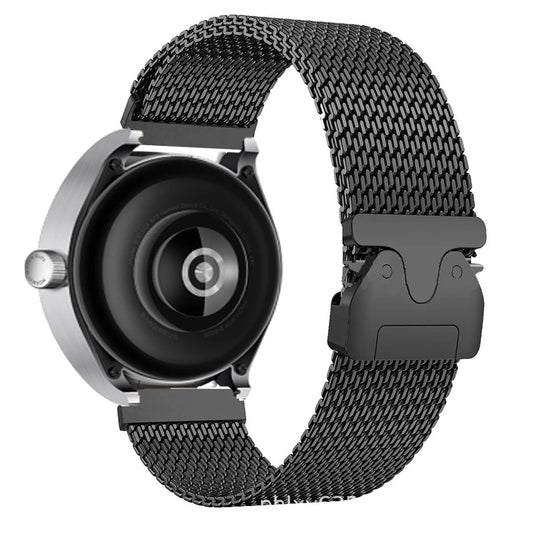 Galaxy Watch 3 45mm Zore KRD-100 22mm Titanyum Hasır Kordon Siyah-Titanyum
