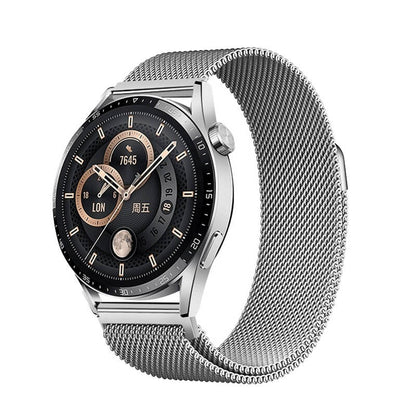 Galaxy Watch 42mm Zore Band-12 20mm Metal Hasır Kordon Rose Gold