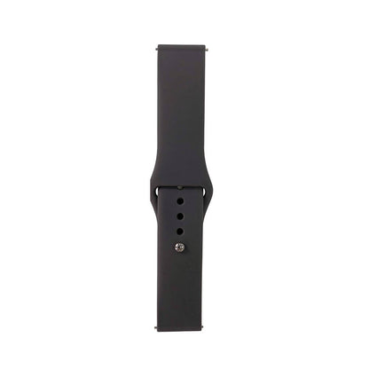 Galaxy Watch 46mm Band Serisi 22mm Klasik Kordon Silikon Strap Kayış Gri