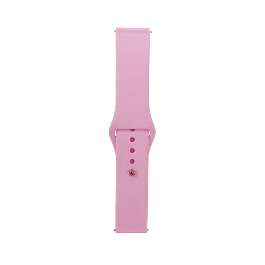 Galaxy Watch 46mm Band Serisi 22mm Klasik Kordon Silikon Strap Kayış Pembe