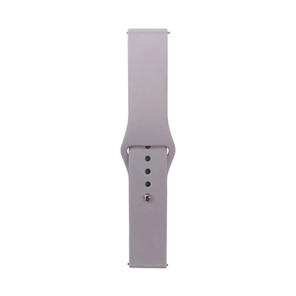Galaxy Watch 46mm Band Serisi 22mm Klasik Kordon Silikon Strap Kayış Cloud Gray