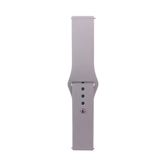 Galaxy Watch 46mm Band Serisi 22mm Klasik Kordon Silikon Strap Kayış Cloud Gray