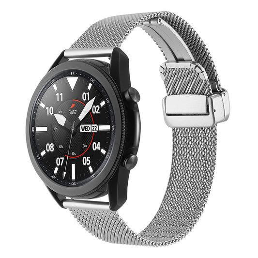 Galaxy Watch 46mm Zore KRD-85 22mm Metal Kordon Gümüş