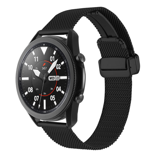 Galaxy Watch 46mm Zore KRD-85 22mm Metal Kordon Siyah
