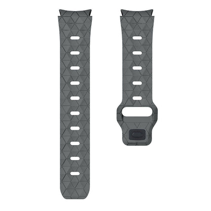 Galaxy Watch 5 40mm Zore KRD-116 20mm Futbol Desenli Spor Tasarımlı Silikon Kordon Beyaz