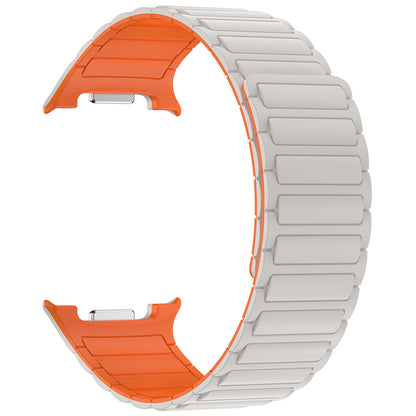 Galaxy Watch 8 Ultra Zore KRD-146 Silikon Kordon Strap Kayış Starlight-Pembe