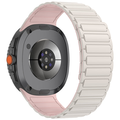 Galaxy Watch 8 Ultra Zore KRD-146 Silikon Kordon Strap Kayış Starlight-Pembe