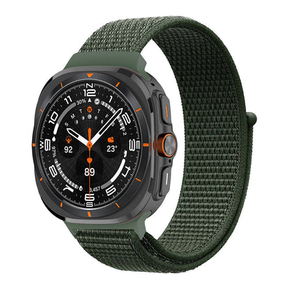 Galaxy Watch Ultra 47mm Zore KRD-03 Hasır Kordon Koyu Yeşil