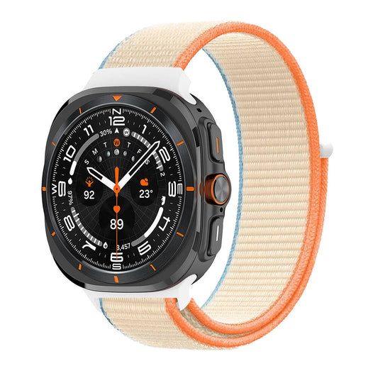 Galaxy Watch Ultra 47mm Zore KRD-03 Hasır Kordon Krem