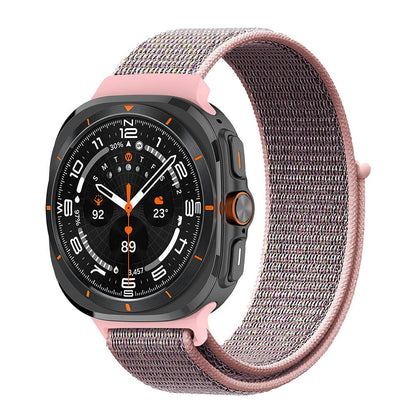 Galaxy Watch Ultra 47mm Zore KRD-03 Hasır Kordon Kum Pembe