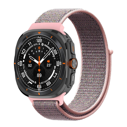 Galaxy Watch Ultra 47mm Zore KRD-03 Hasır Kordon Kum Pembe
