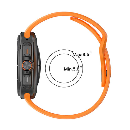 Galaxy Watch Ultra 47mm Zore KRD-119 Delikli Tasarım Silikon Kordon Starlight