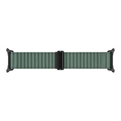 Galaxy Watch Ultra 47mm Zore KRD-120 Naylon Kumaş Hasır Örgülü Kordon Siyah
