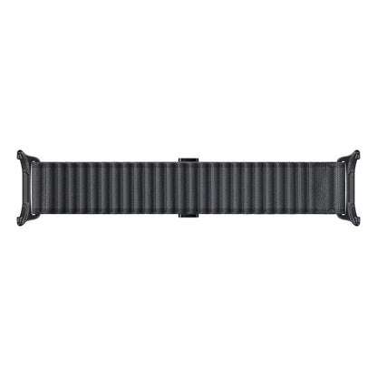 Galaxy Watch Ultra 47mm Zore KRD-120 Naylon Kumaş Hasır Örgülü Kordon Siyah