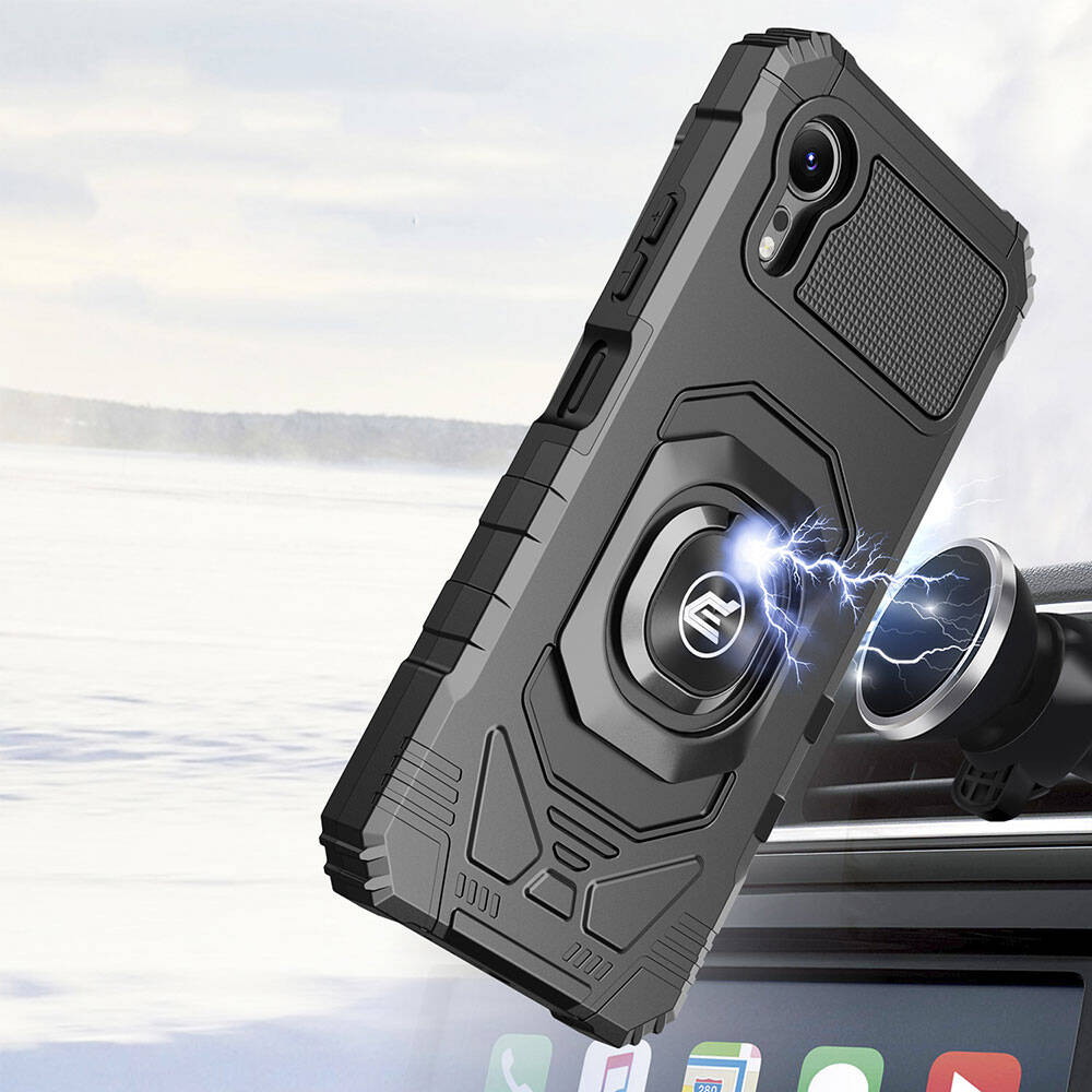 Galaxy Xcover 7 Pro Kılıf Zore Vega Blok Kapak Siyah