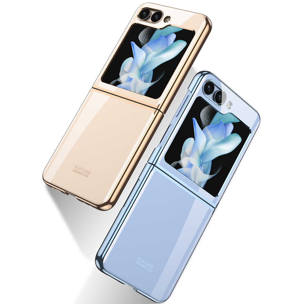 Galaxy Z Flip 5 Kılıf Zore Kıpta Lensli Kapak Mor